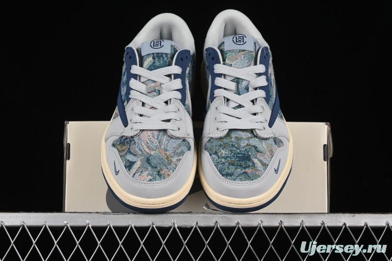 Nike Travis Scott x Fragment Design x Air Jordan 1 Low OG SP Retro Sneakers - JH6088-707