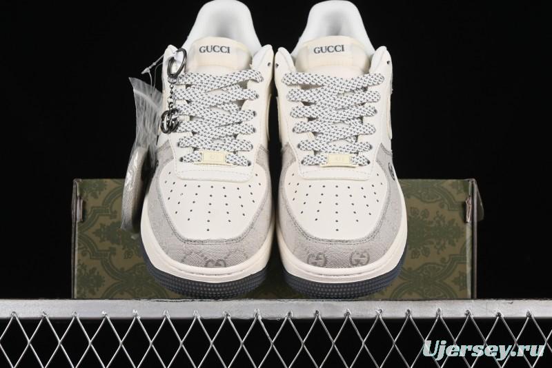 Nike Air Force 1 '07 Low Gucci Collaboration - Ash Grey Low-Top Casual Sneakers BB9577-102