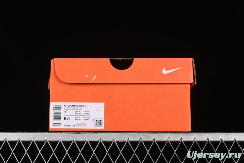 Nike Air Zoom Pegasus 41 Breathable Lightweight Running Shoes with Cushioning - HQ3220-100