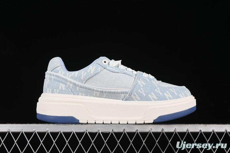 New York Yankees MLB Bigball Chunky Embo Monogram Platform Sandals - 3ASXCDC4N50SBS