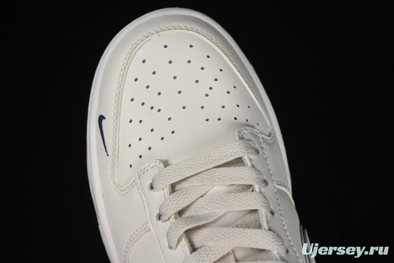 Nike SB Dunk Low Supreme Collaboration - Off White Navy Swoosh Anniversary Custom Low-Top Casual Skate Shoes - DJ2024-013