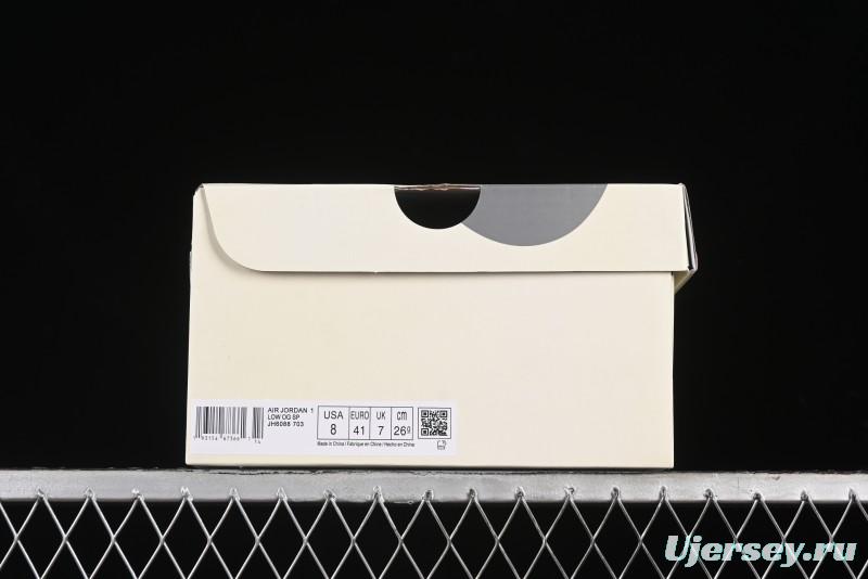 Nike Travis Scott x Fragment Design x Air Jordan 1 Low OG SP AJ1 Sneakers - JH6088-703