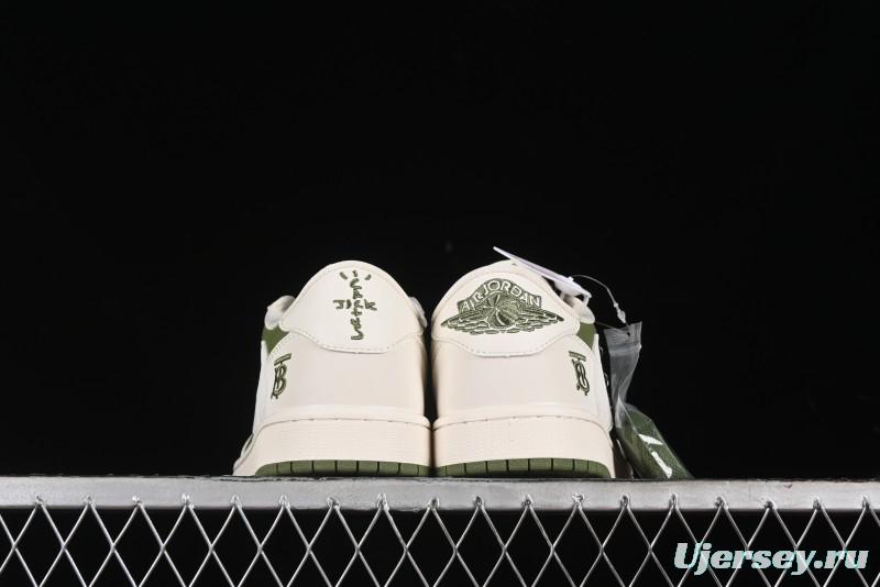 Nike Travis Scott x Fragment Design x Air Jordan 1 Low OG SP AJ1 Cultural Casual Sneakers - BB6588-311