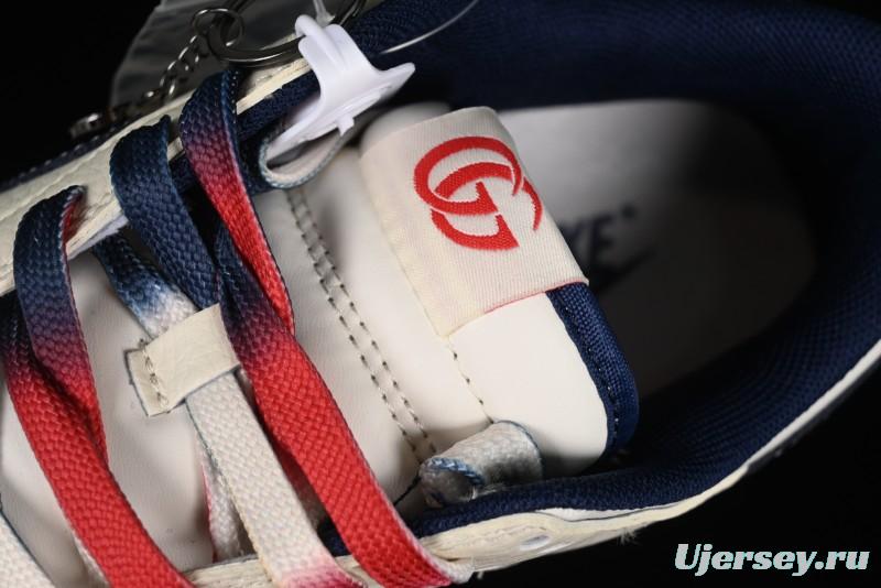 Nike SB Dunk Low Gucci Collaboration - Beige Blue Patchwork Anniversary High-End Custom Low-Top Casual Sneakers - XY1688-003