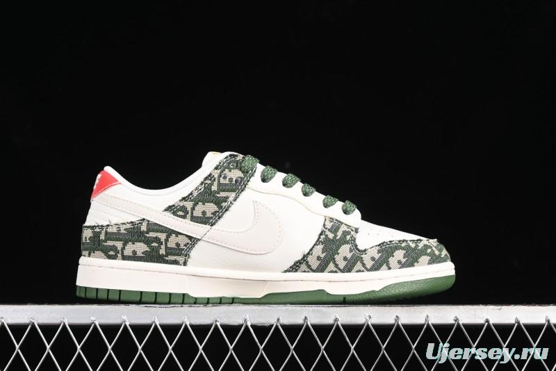Nike SB Dunk Low Dior Collaboration - Navy Blue Pattern Anniversary High-End Custom Low-Top Casual Skate Shoes - XY1688-005