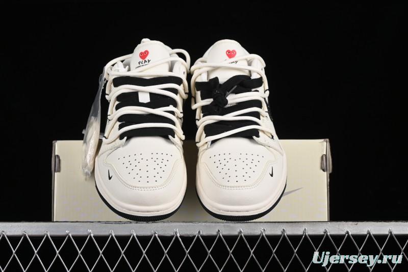 Nike Air Jordan 1 Low AJ1 Retro Basketball Shoes Comme des Garcons Collaboration - SJ9950-014