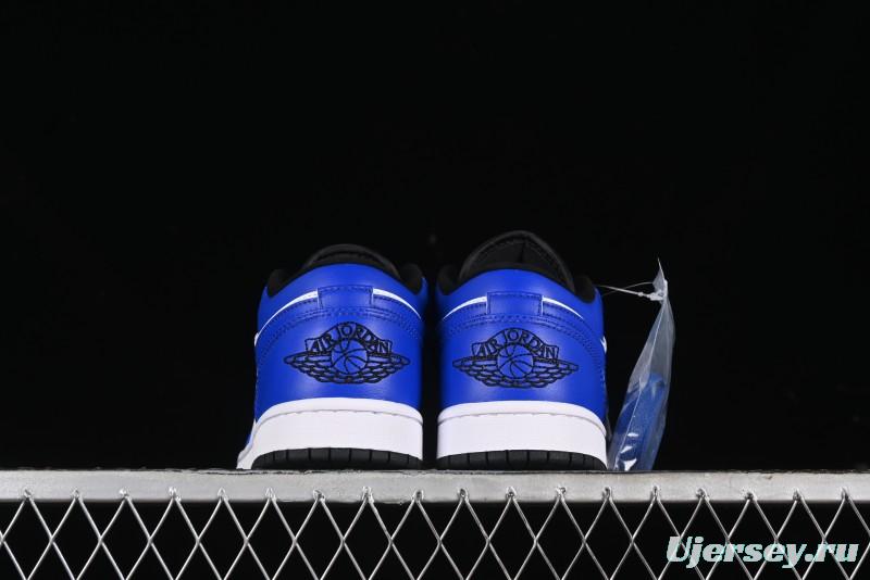 Nike Air Jordan 1 Low Retro Basketball Shoes White Blue - 553558-124