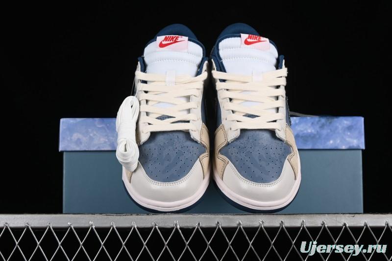 Nike Dunk Low Panda Prank Wave Fishing Blue Brown Low Top Casual Sneakers - DD1391-400