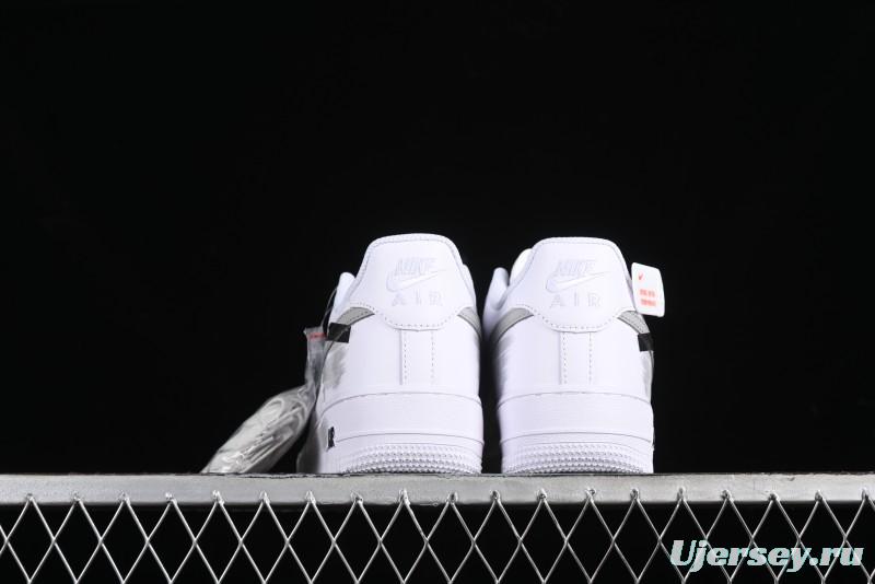 Nike Air Force 1 '07 Low Custom Hand-Painted 2D Theme with Broken Three-Hook Shadow and Strap - CW2288-111