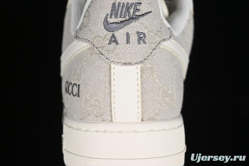Nike Air Force 1 '07 Low Gucci Collaboration - Ash Grey Low-Top Casual Sneakers BB9577-102