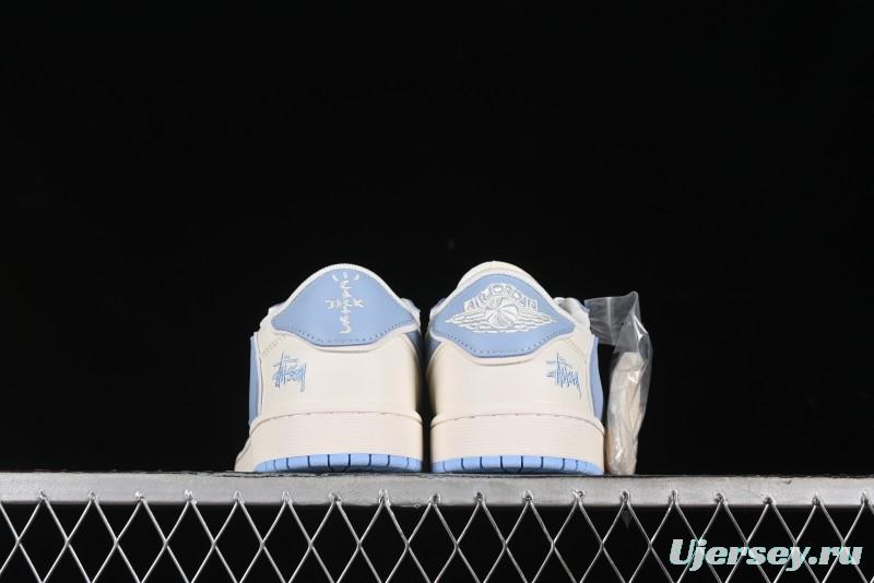 Nike Travis Scott x Fragment Design x Air Jordan 1 Low OG SP AJ1 Retro Sneakers - DM6688-609