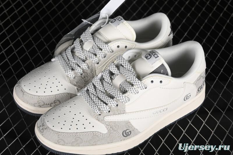 Nike Travis Scott x Fragment Design x Air Jordan 1 Low OG SP AJ1 Casual Sneakers - XZ1658-002