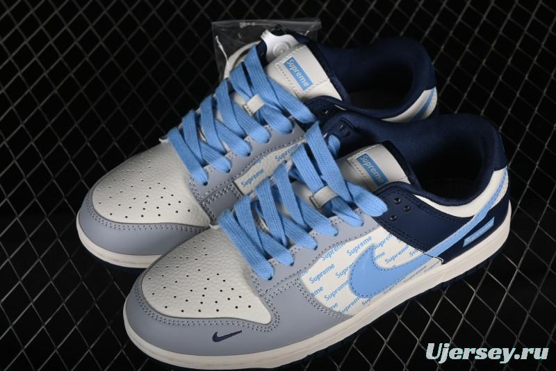 Nike SB Dunk Low Supreme Collaboration - Anniversary Edition High-End Custom Low-Top Casual Skate Shoes - CF3688-009