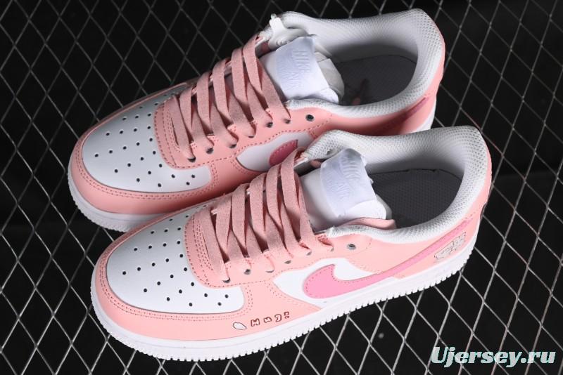 Nike Air Force 1'07 Low Casual Sneakers with Cuddle Bear Design - YY2024-762
