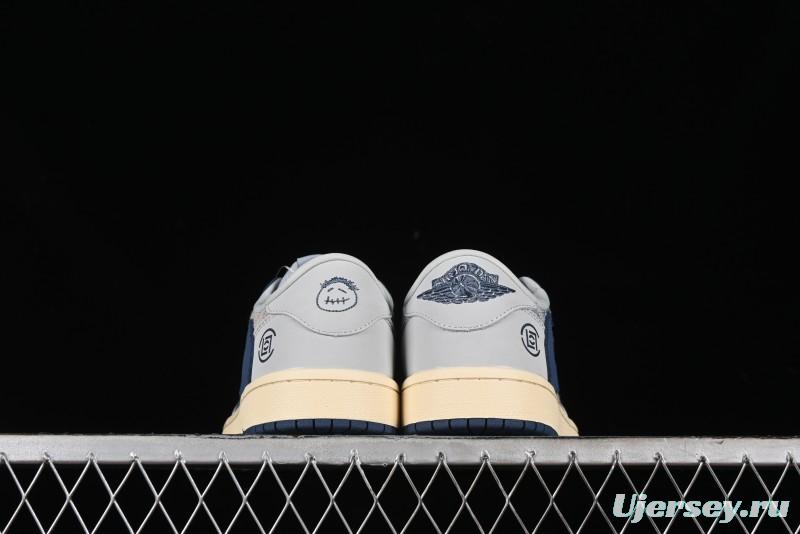 Nike Travis Scott x Fragment Design x Air Jordan 1 Low OG SP Retro Sneakers - JH6088-707