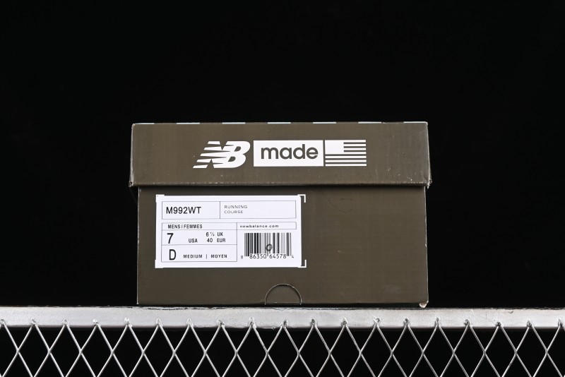 New Balance Made In USA M992 Series Classic Retro Casual Running Shoes - M992WT
