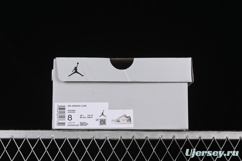 Nike Air Jordan 1 Low AJ1 The North Face Collaboration - Rock Gray High-End Custom Retro Basketball Shoes DC2024-023