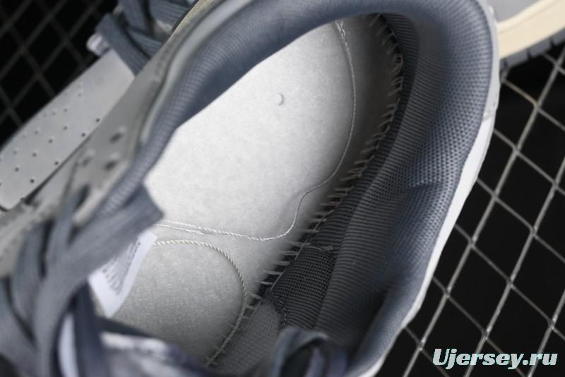 Nike Dunk Low Cool Grey SB Skateboarding Shoes with Washed Effect - FV1167-001