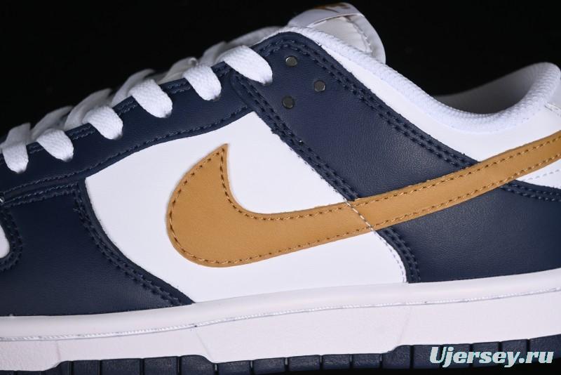 Nike Dunk Low SB Skateboarding Shoes in Black/White/Gold Colorway - FB9109-111