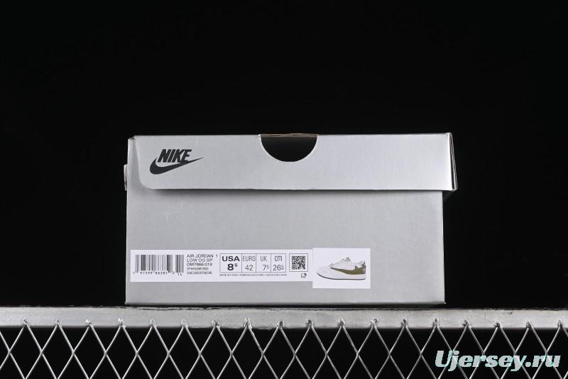 Nike Travis Scott x Fragment Design x Air Jordan 1 Low OG SP AJ1 Low Top Casual Sneakers - DM7866-019