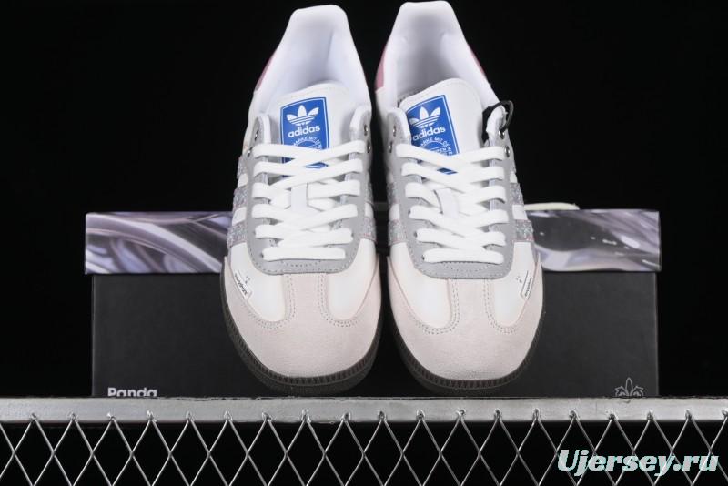 Adidas Originals Samba OG Low-Top Casual Sneakers with Panda Mischief Parachute Academy Design - B75806