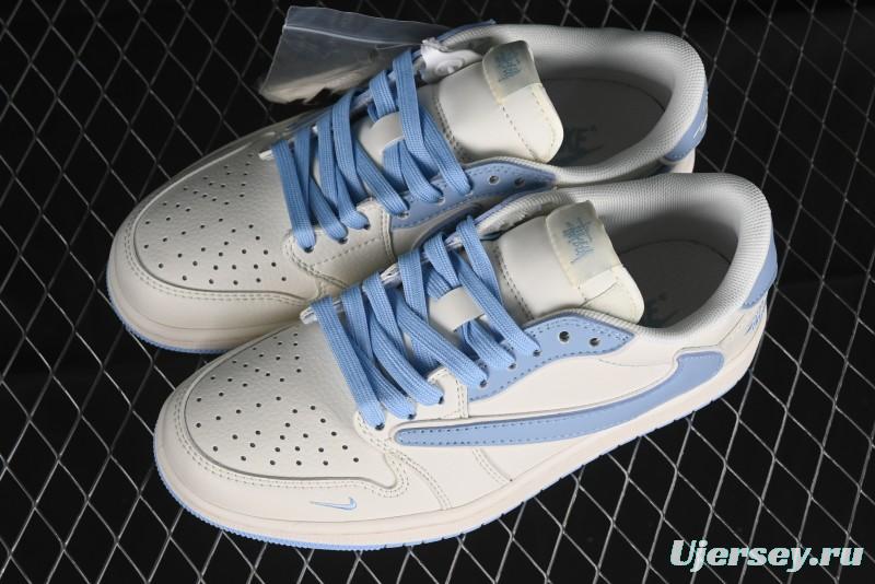 Nike Travis Scott x Fragment Design x Air Jordan 1 Low OG SP AJ1 Retro Sneakers - DM6688-609