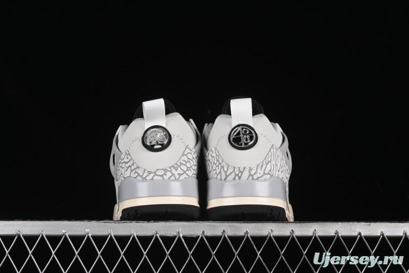 Nike Jordan Spizike Low AJ Hybrid Elements All Black Crackle Casual Sneakers - HQ1191-011