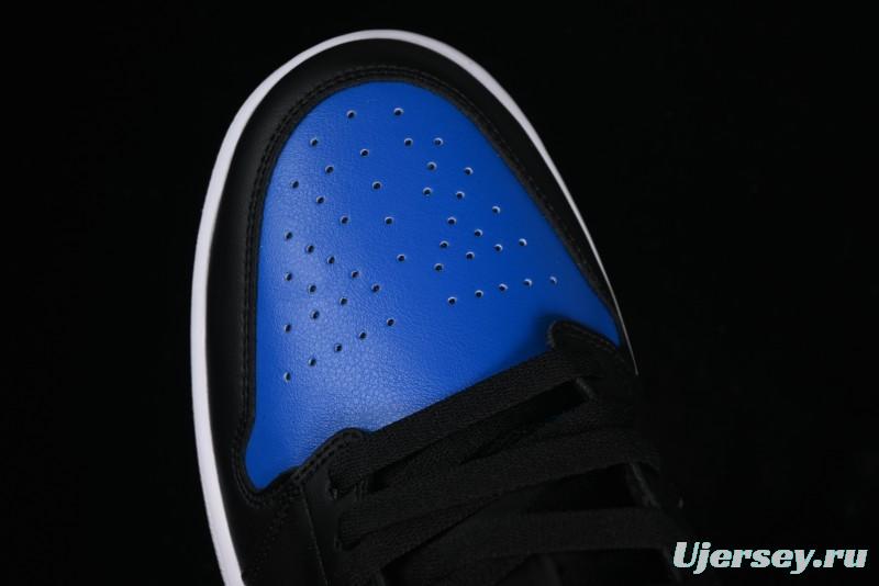 Nike Air Jordan 1 Low Retro Basketball Shoes in Black/Blue - 553558-042