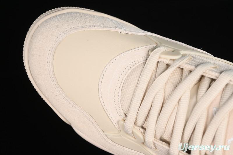 Nike Air Jordan 4 Remastered Retro Sneakers in White Grey - FQ7940-200