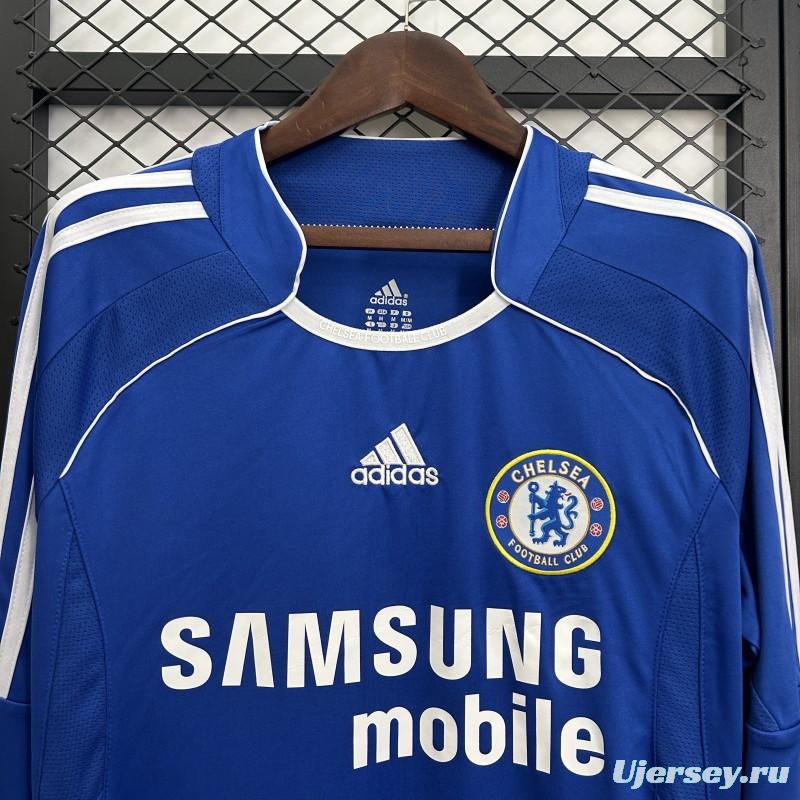 06/07 Retro Long Sleeve Chelsea Home Jersey