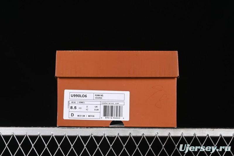 New Balance 990 Series Premium Retro Running Shoes with Carbon Fiber Midsole - U990LO6