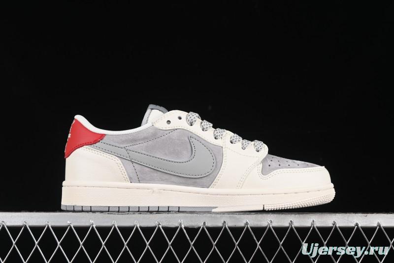 Nike Travis Scott x Fragment Design x Air Jordan 1 Low OG SP AJ1 Retro Sneakers - SJ2068-130