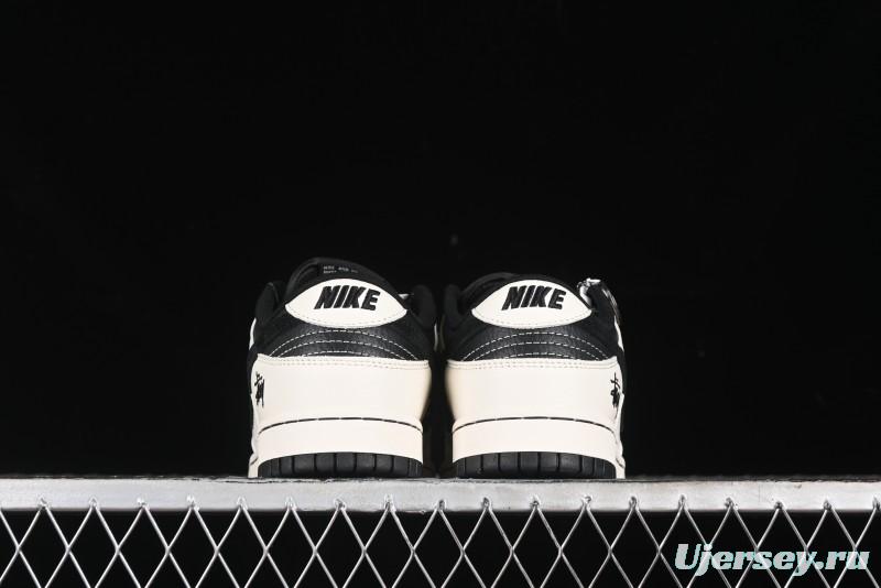 Nike SB Dunk Low Stussy Collaboration - Anniversary High-End Custom Low-Top Casual Sneakers - XY1688-016