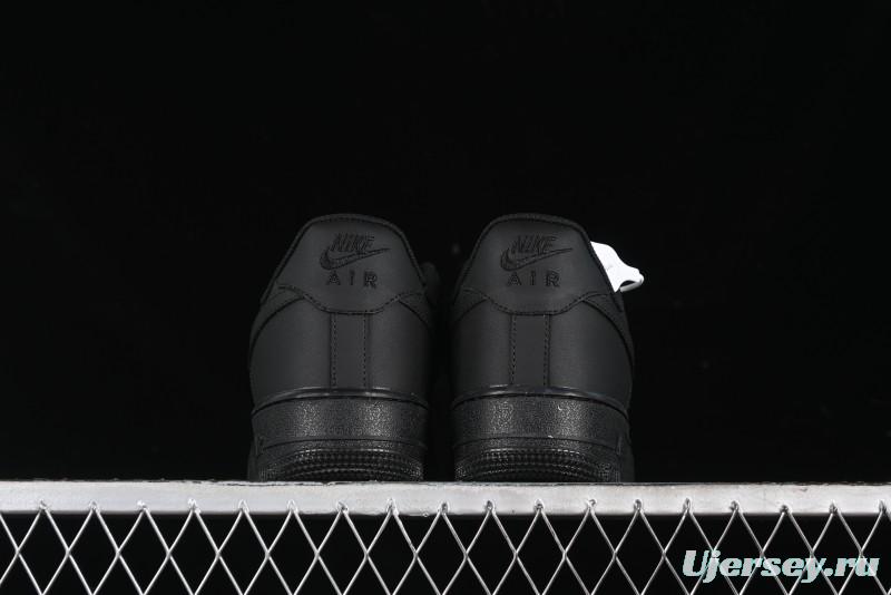 Nike Air Force 1 '07 Low LV Custom All Black Casual Sneakers - 315122-101