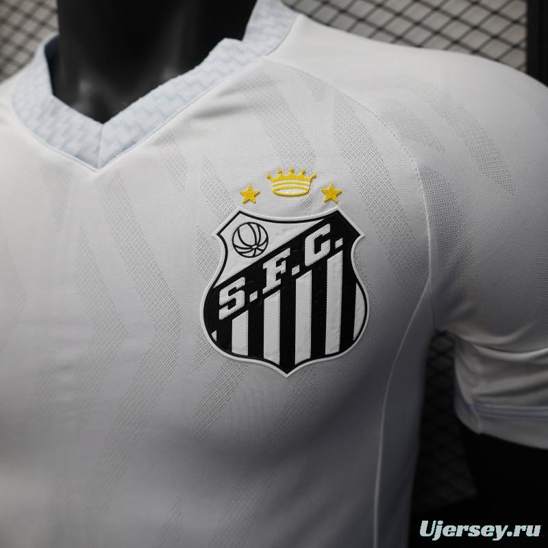 Player Version 25/26 Santos Home Jersey Without Sponsors