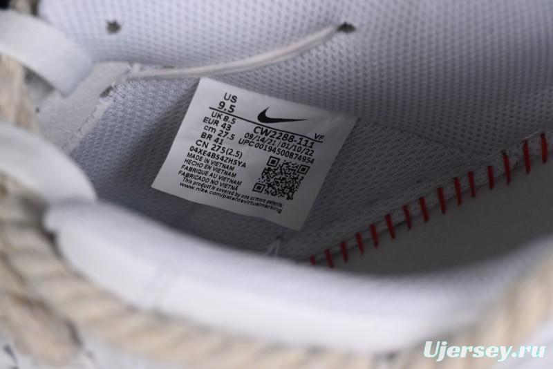 Nike Air Force 1 '07 Low White Deconstructed Casual Sneakers - CW2288-046