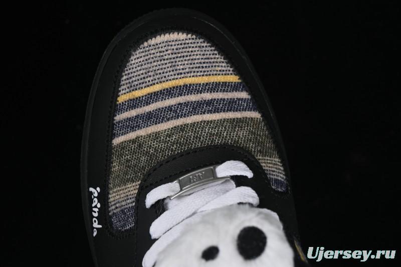 Nike Air Force 1 '07 Low Casual Sneakers with Lazy Panda Design - CW1188-768