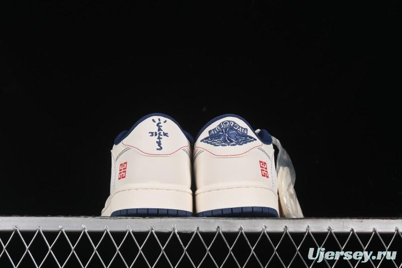 Nike Travis Scott x Fragment Design x Air Jordan 1 Low OG SP AJ1 Low-top Casual Sneakers - XY2688-115