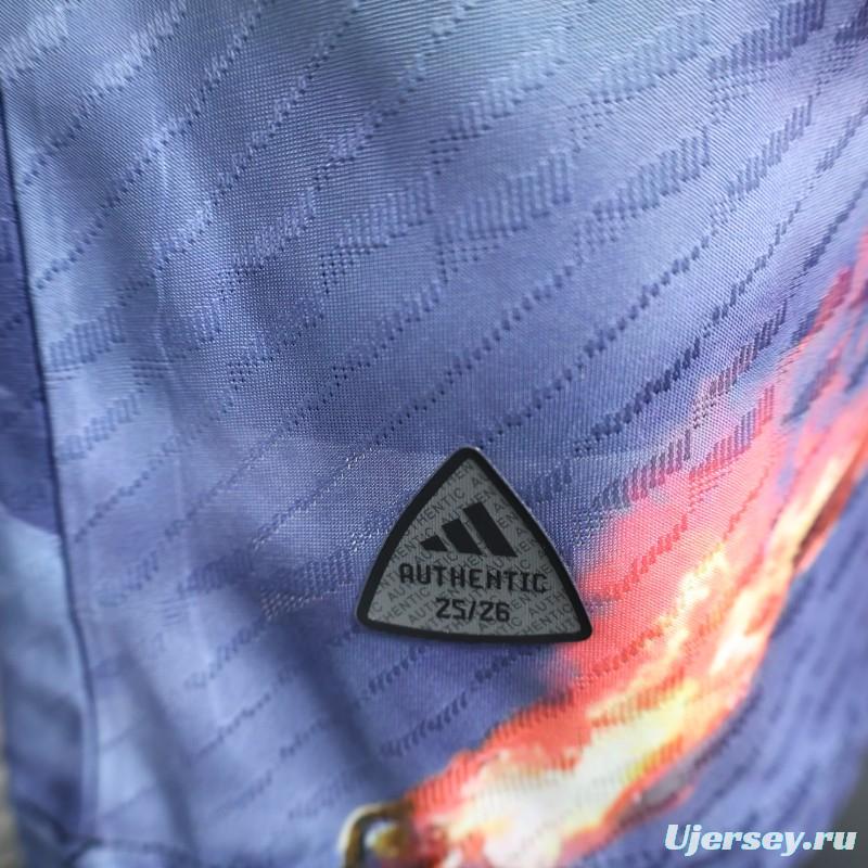 Player Version 2025 Japan NA ZHA Navy Blue with Dragon Jersey