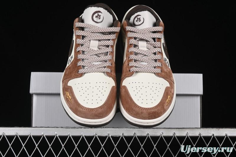 Nike Air Jordan 1 Low Retro Basketball Shoes Mythical Wukong Custom Design - DC2024-034