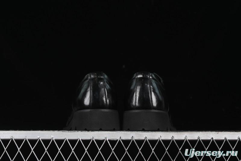 Ecco Block Brogue Business Derby Round Toe Genuine Leather Dress Shoes - 63667201001