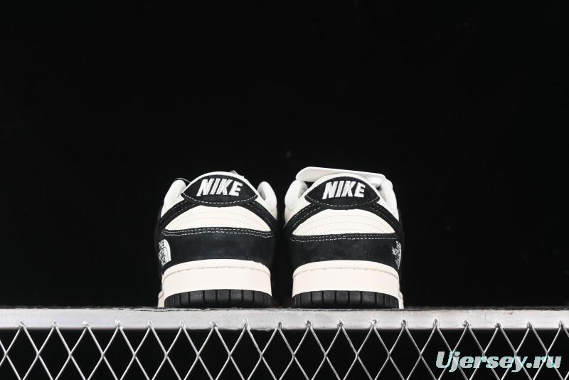 Nike SB Dunk Low The North Face Collaboration - Black Pig Eight Black Hook Anniversary High-End Custom Low-Top Casual Sneakers - SJ1089-011