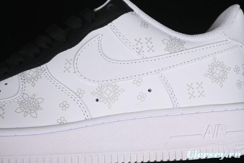 Nike Air Force 1 '07 Low Black Silk Chinese Style Casual Sneakers - ZH0316-036