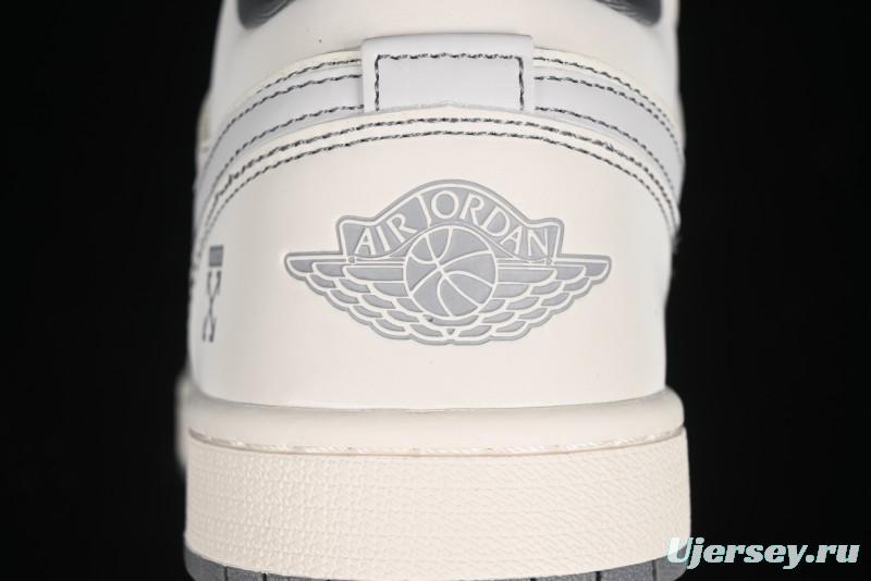 Nike Air Jordan 1 Low OFF-WHITE Collaboration Retro Basketball Shoes - CF3688-022