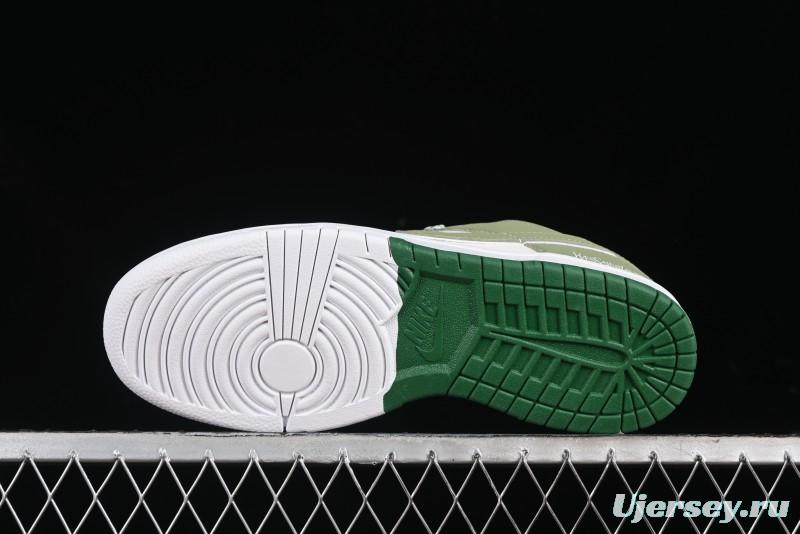 Nike SB Dunk Low Saint Laurent Series - White Green Swoosh Anniversary High-End Custom Low-Top Casual Sneakers - GF2409-170