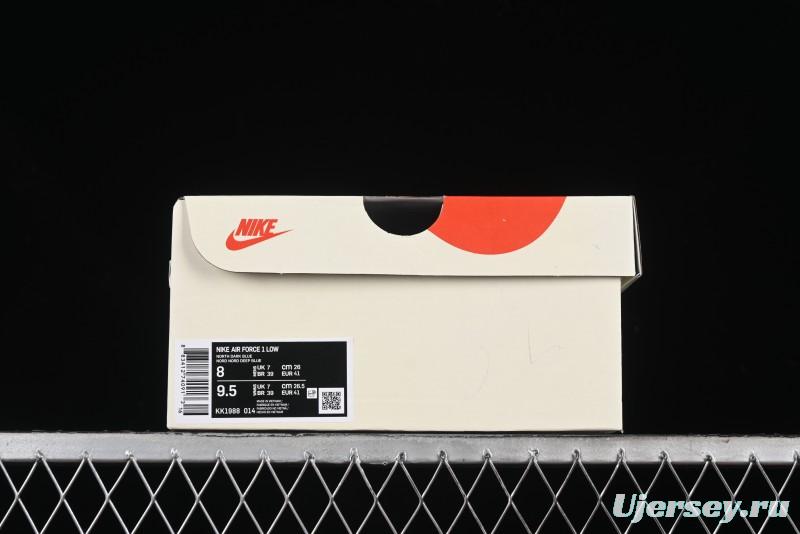 Nike Air Force 1 '07 Low The North Face x CDG Dark Blue Casual Sneakers - KK1988-014