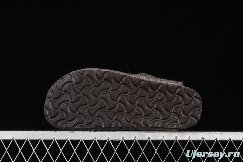 Birkenstock Half-Fur Slide Sandals with Wool Lining - G.D4