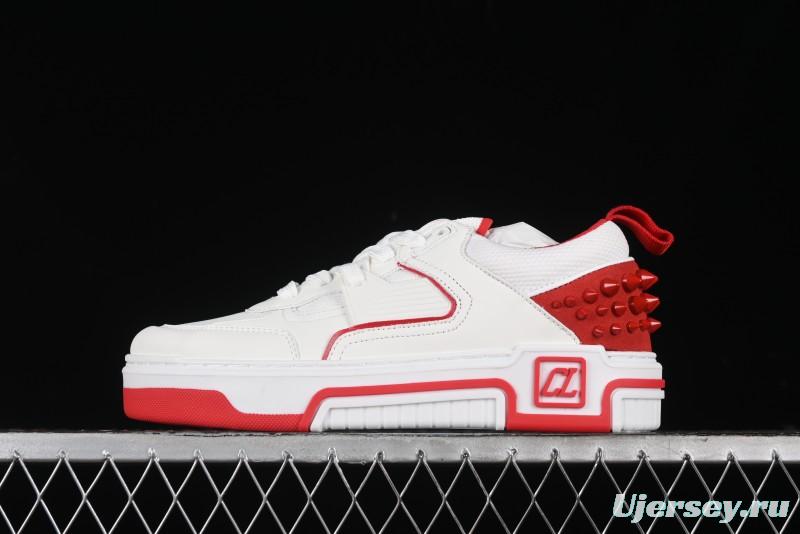 Christian Louboutin Astroloubi Comfortable Fashion Low-Top Sneakers White Red - X.D4
