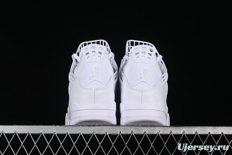 Nike Air Jordan 4 Retro Basketball Shoes with Net Design - FV7251-107