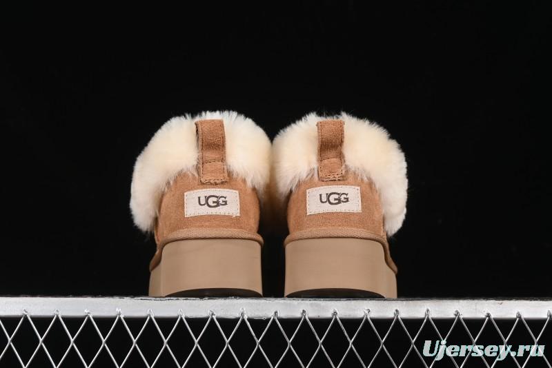 UGG Nita Platform Shearling Lined Winter Boots with Leather Upper - 1166733